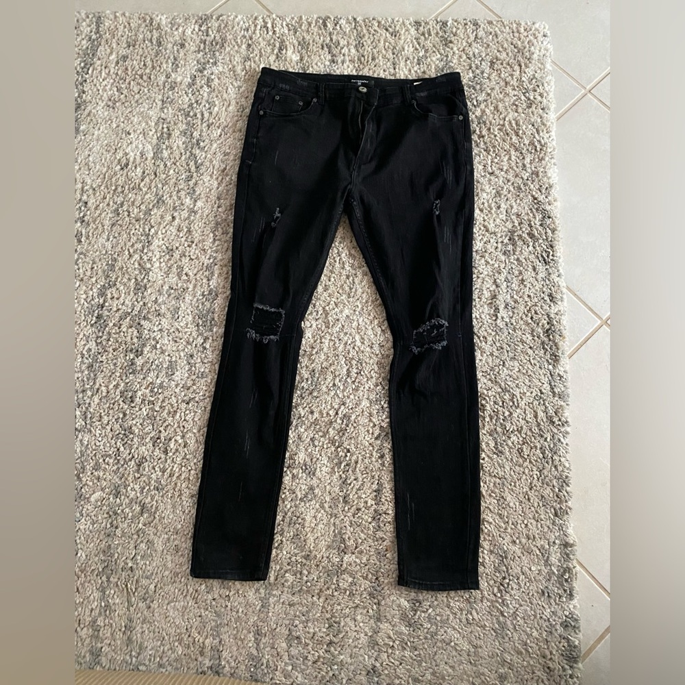 COPY - Serenade Black Distressed Jeans